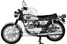 Honda CB175 SUPER SPORT 175 K7 USA