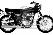 Honda CB350 SUPER SPORT 350 K3 1971 USA