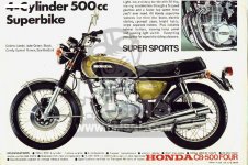 Honda CB500 FOUR K0 ENGLAND