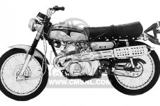 Honda CL175 SCRAMBLER 175 K5 1971 USA