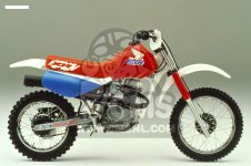 1990 Honda xr80 #2