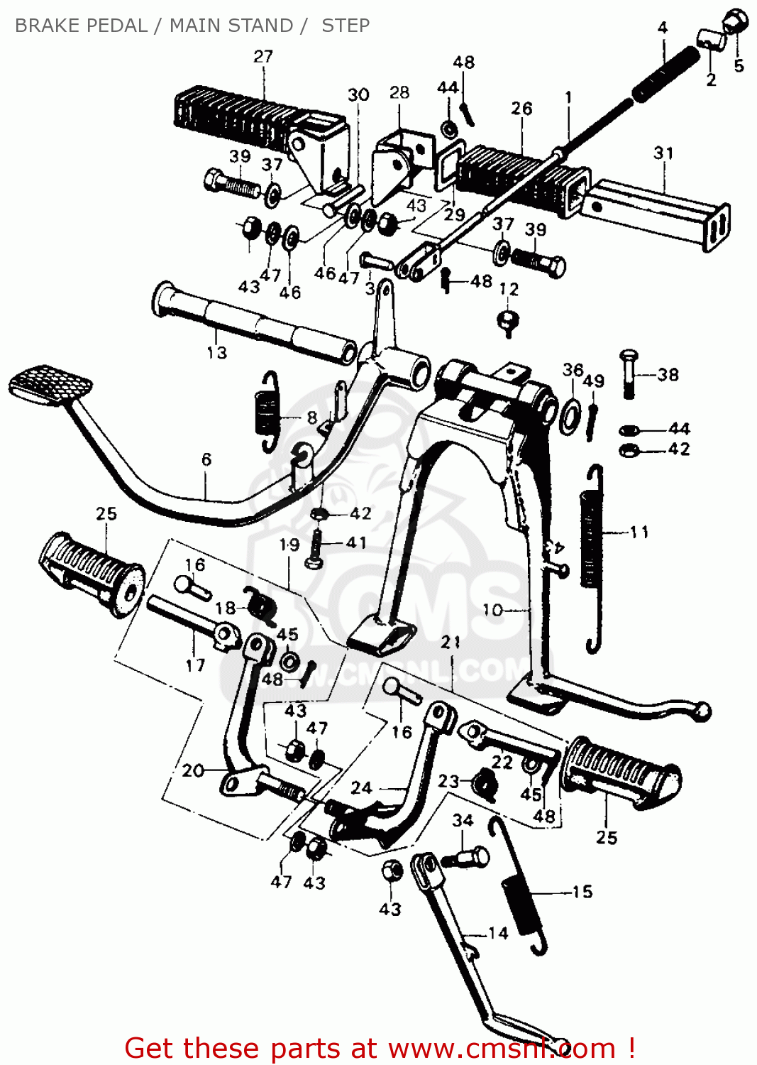 I'm at a loss here, guys: CB450, CL450 foot rests... | Honda Twins