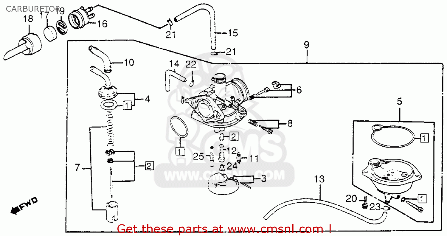 Honda spree carburetor diagram #5
