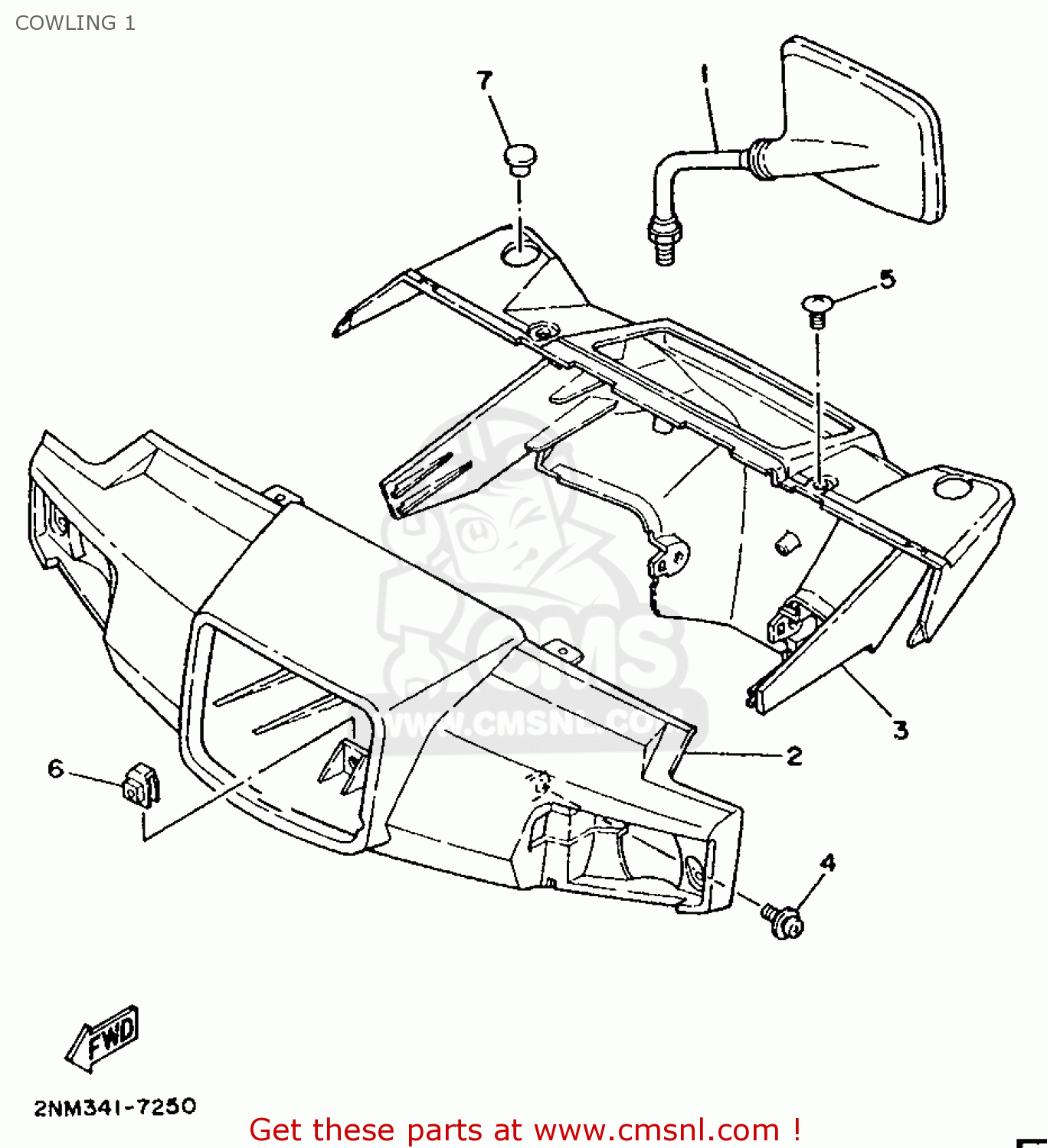 2EK2614300EH Cover Handlebar Upper 1 Yamaha Buy The 2EK 26143 00 EH