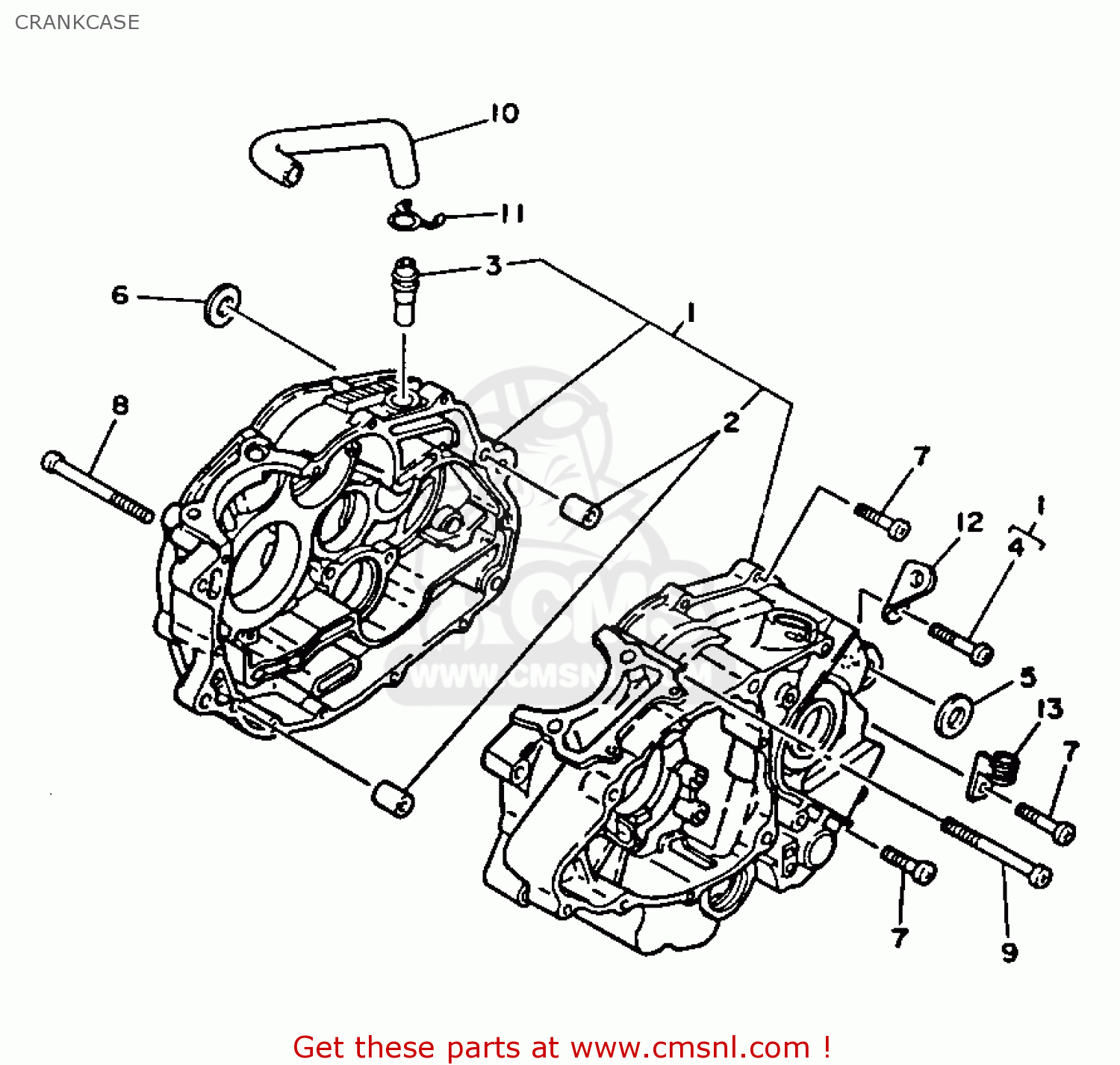 1RL1510001 Crankcase Assy Yamaha Buy The 1RL 15100 01 At CMSNL