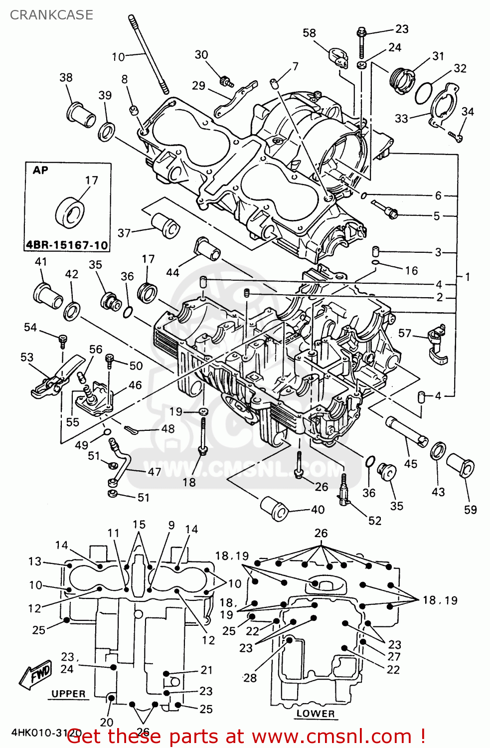 4DU1510000 Crankcase Assy Yamaha Buy The 4DU 15100 00 At CMSNL