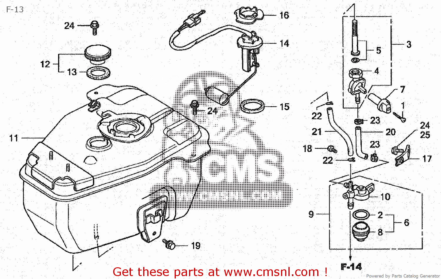 16950GG2732 Cock Assy Fuel Honda Buy The 16950 GG2 732 At CMSNL