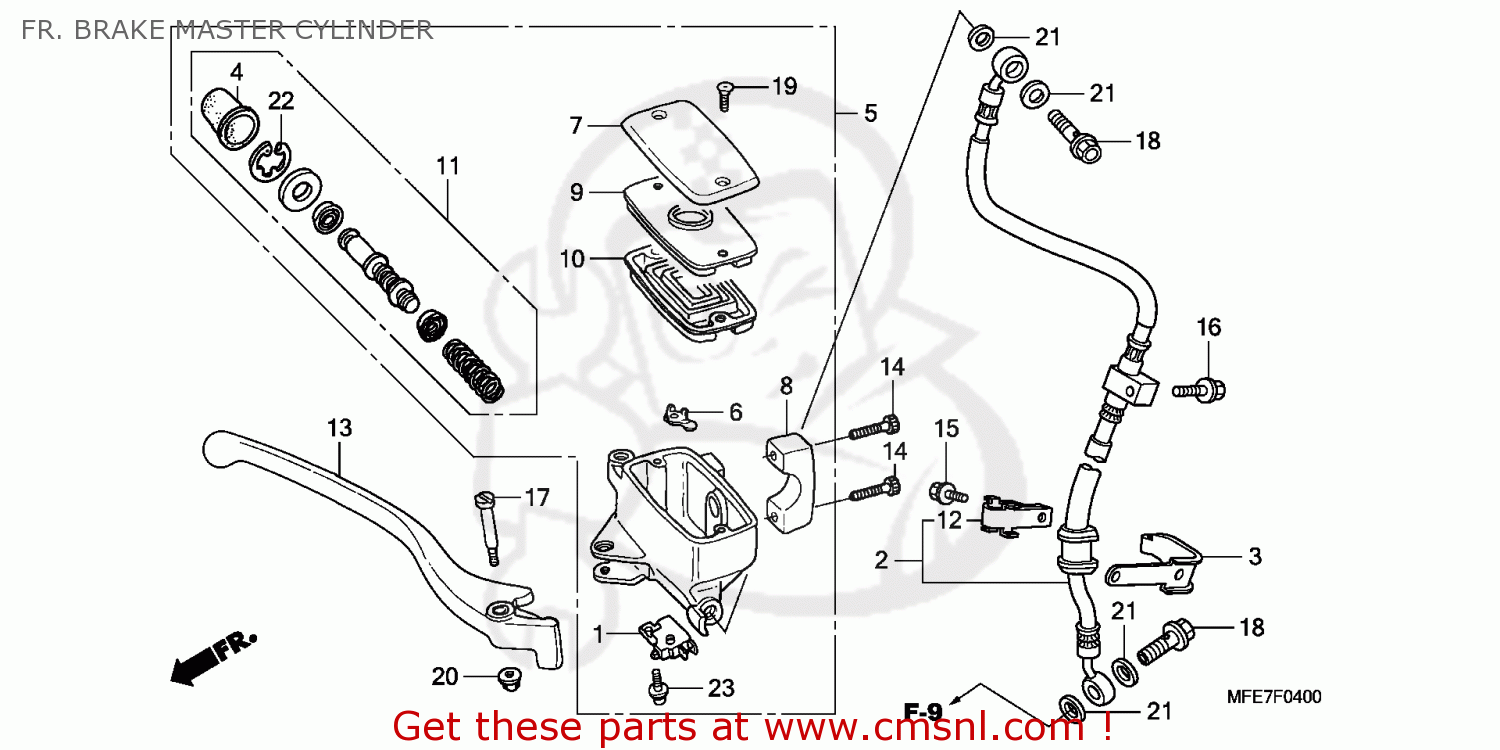Mfe Hose Comp Fr Brk Honda Buy The Mfe At Cmsnl