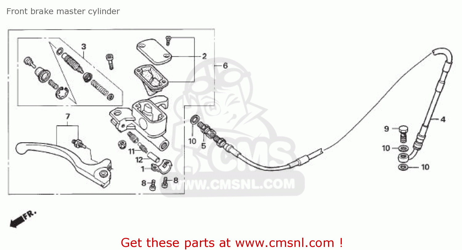 Nn C Hose Comp Fr Brk Honda Buy The Nn C At Cmsnl