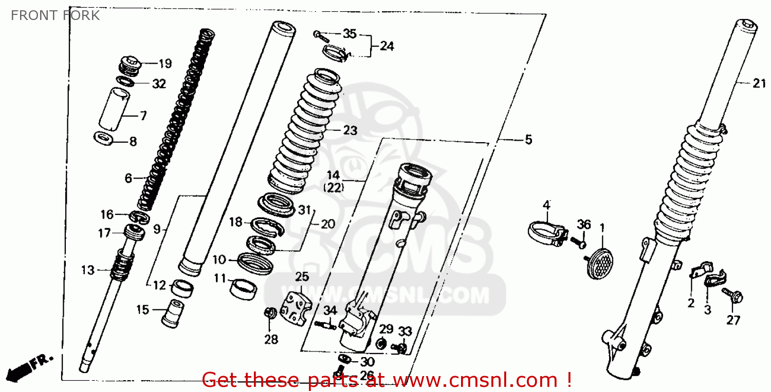 Lowering Showa 35mm Ironhead forks