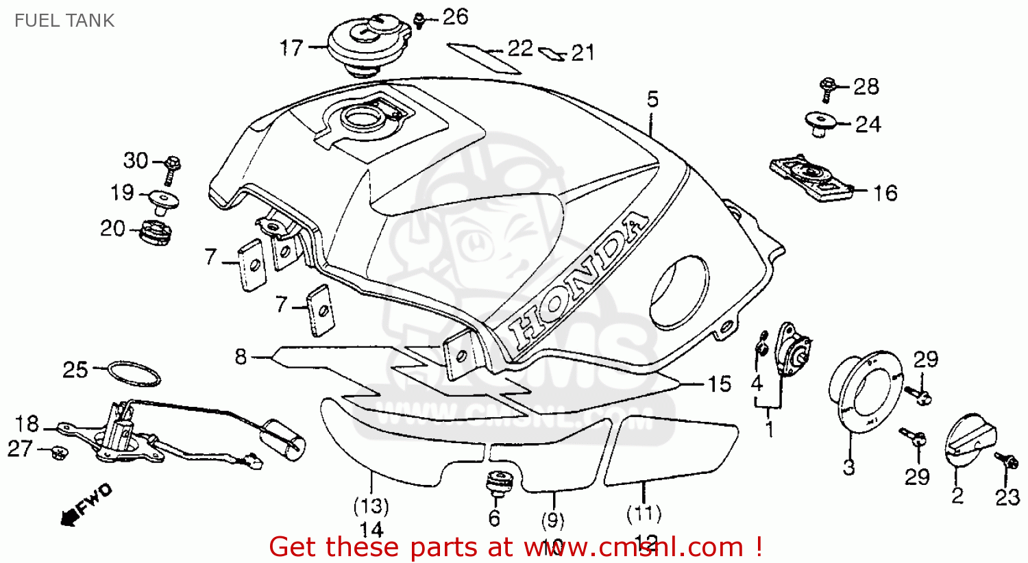 1984 Honda vf1000f fuel pump #2