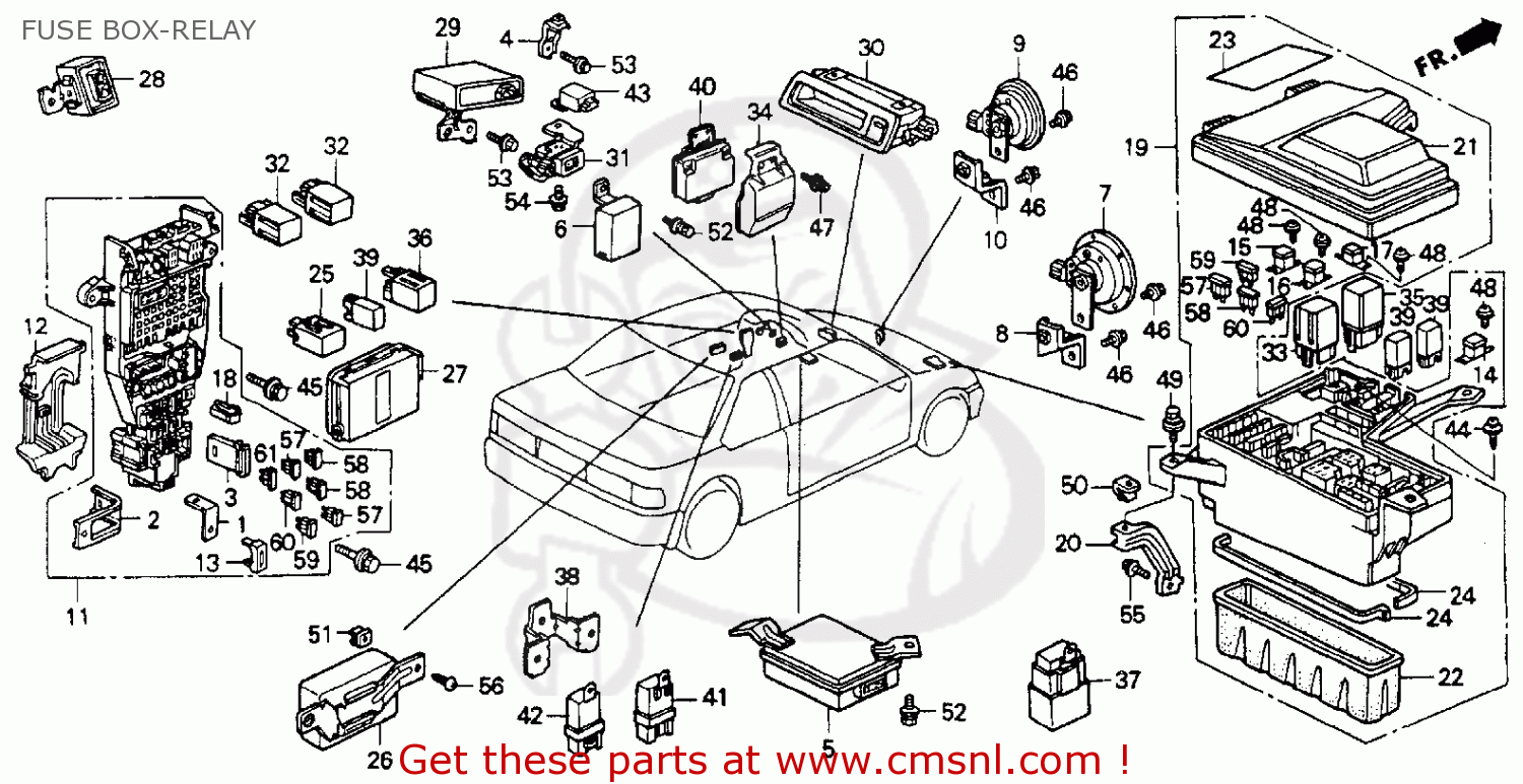 1990 Honda horn diagram #4