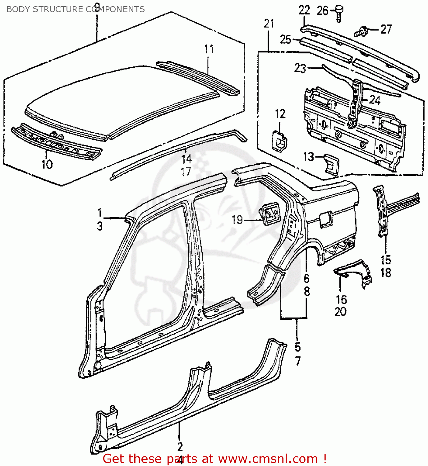 Honda Crv Body Parts Diagram