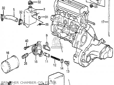 Honda oil breather chamber #7