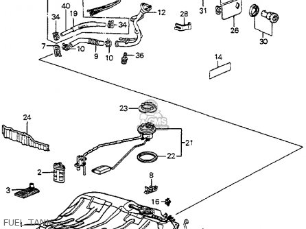 1984 Honda accord gas tank #2