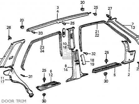 Honda ACCORD 1984 E 4DR STD KA Parts Lists And Schematics