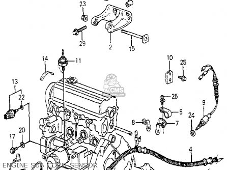 Diagram of 1985 honda accord engine #4