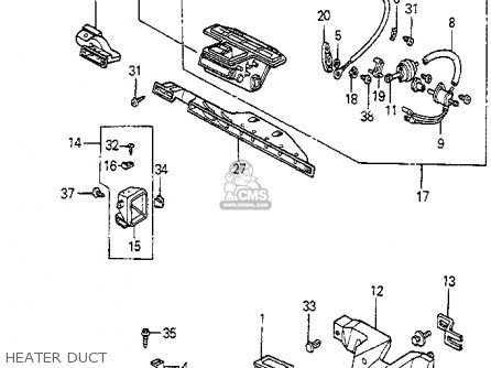 1985 Honda accord heater blower wirering #7