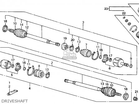 Honda accord driveshaft cylinder #6