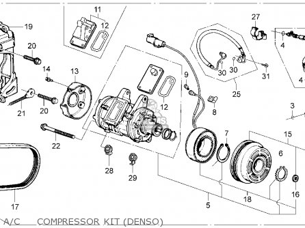 Air conditioner compressor for 89 honda accord lx #5