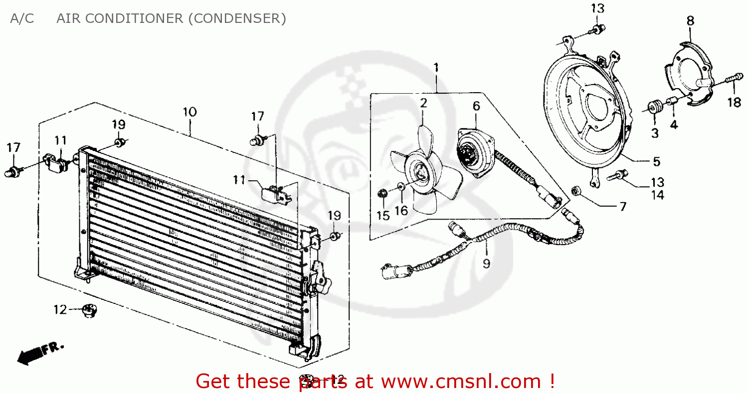 1988 Honda accord air conditioner stepper motor #2