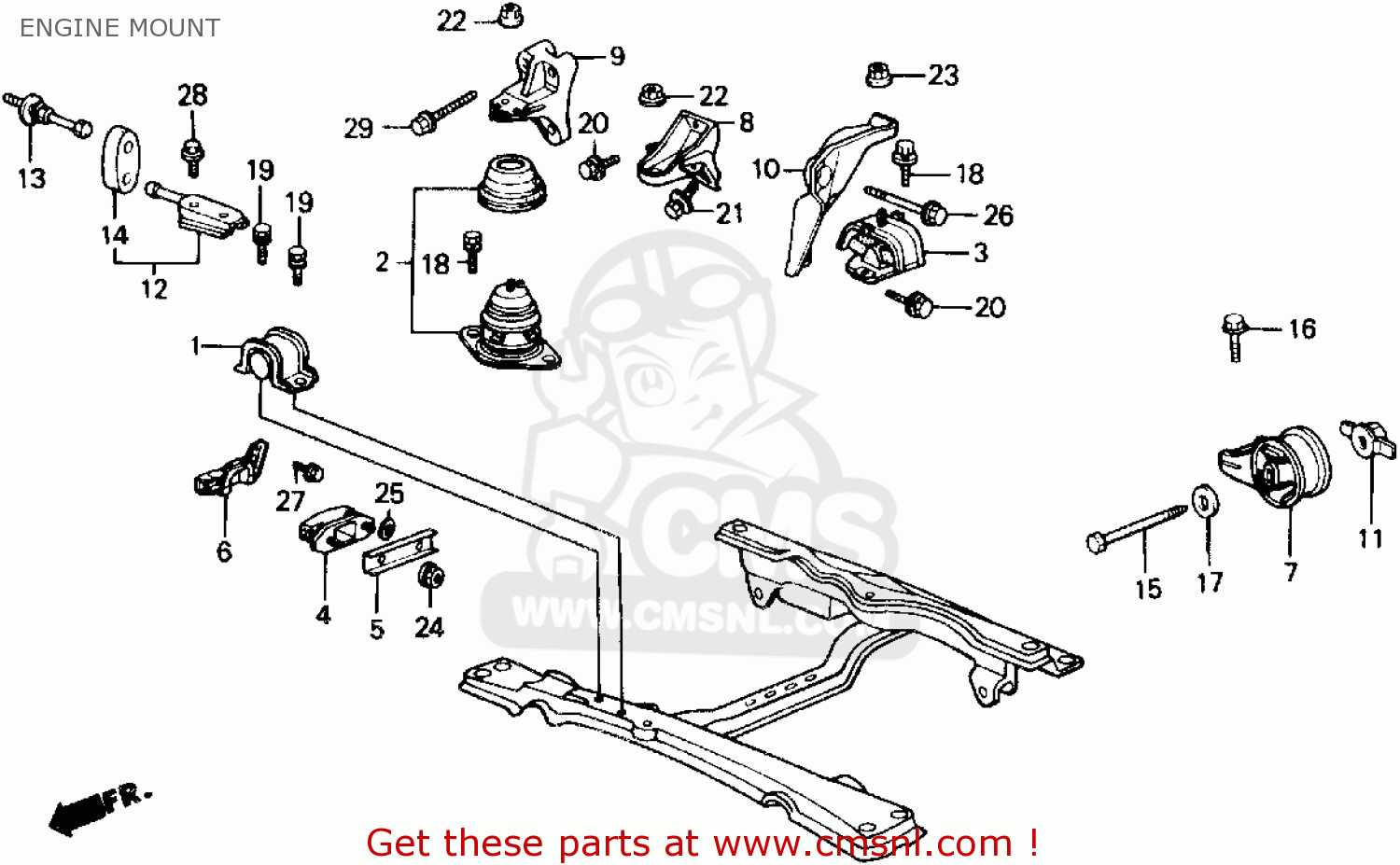 1989 Honda accord engine diagram #3