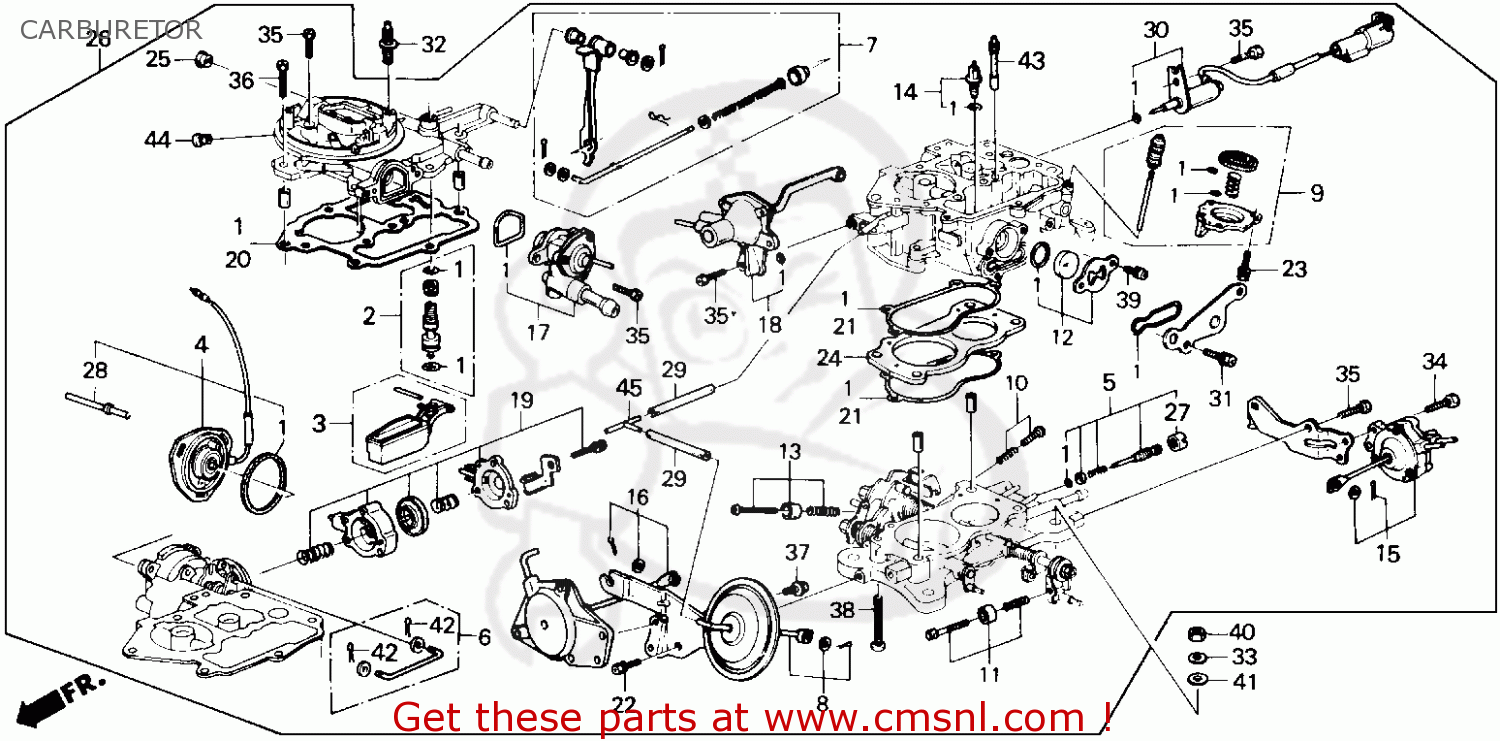 1989 Honda accord egr carburator diagram #4
