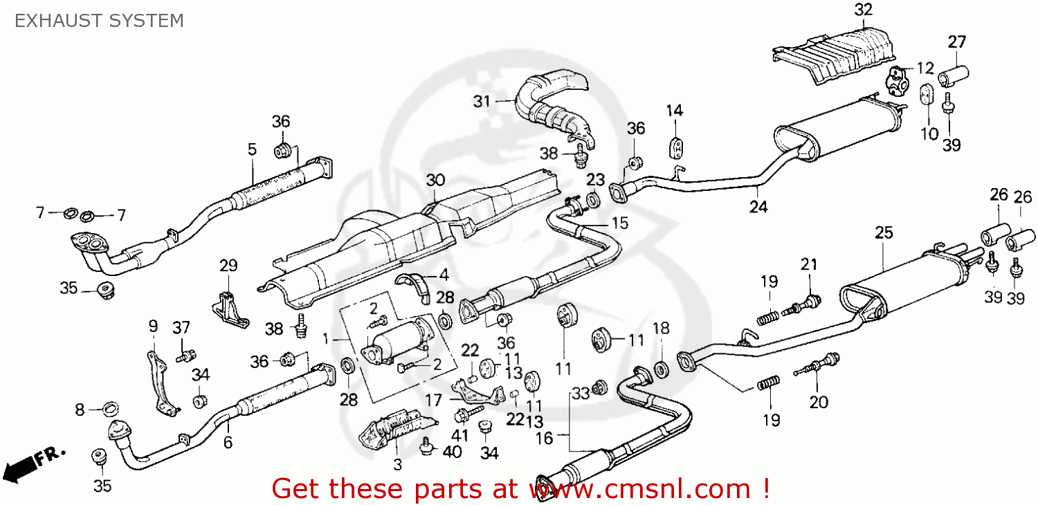 1989 Honda accord lxi exhaust system #5