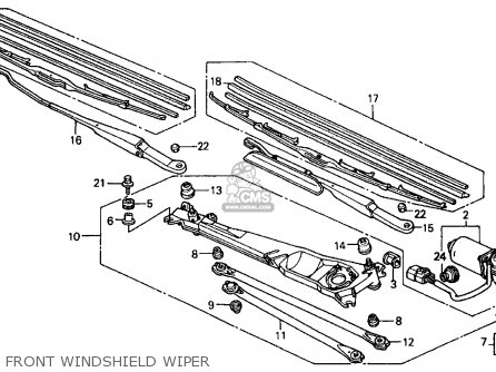 1990 Honda accord lx windshield #3