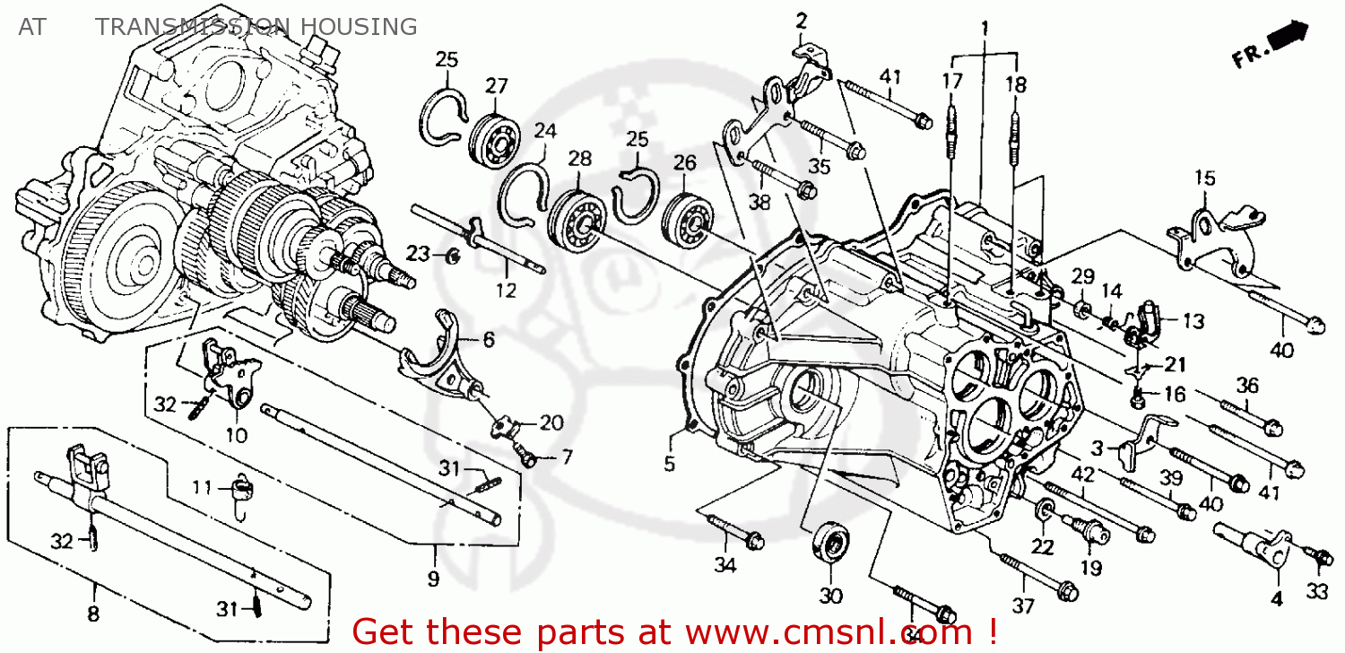 1992 Honda accord automatic transmission schematics #2