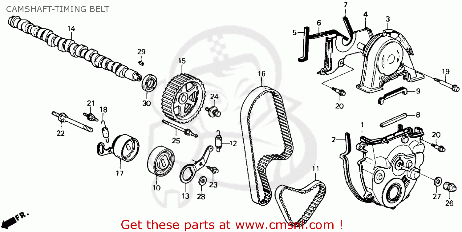 1990 Honda accord lx timing belt #6