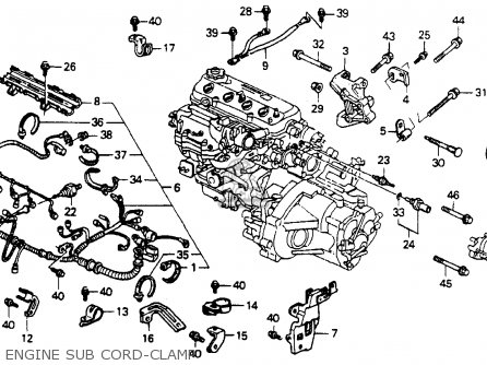1990 Honda accord engine illustration #1