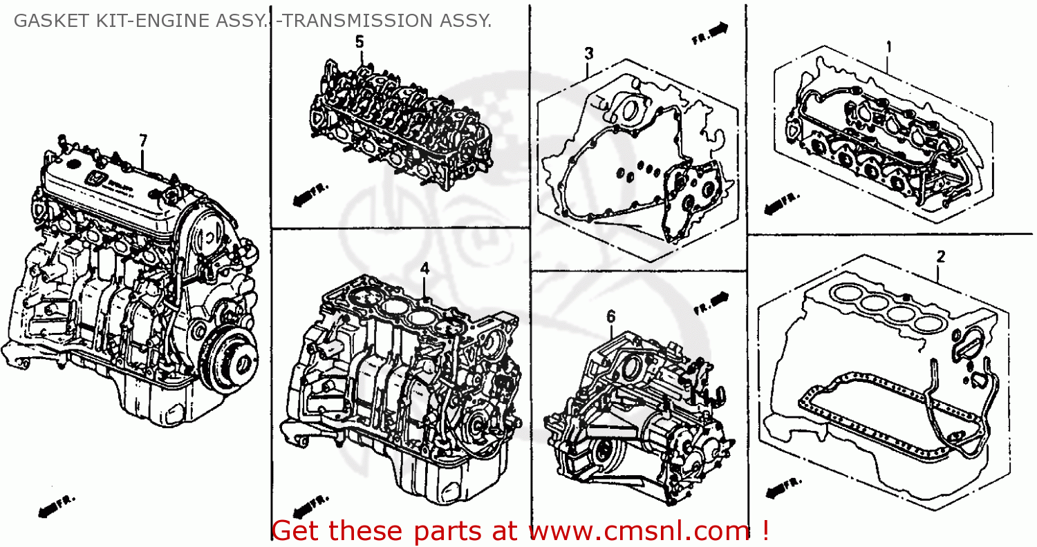 1990 Honda engine illustration #4