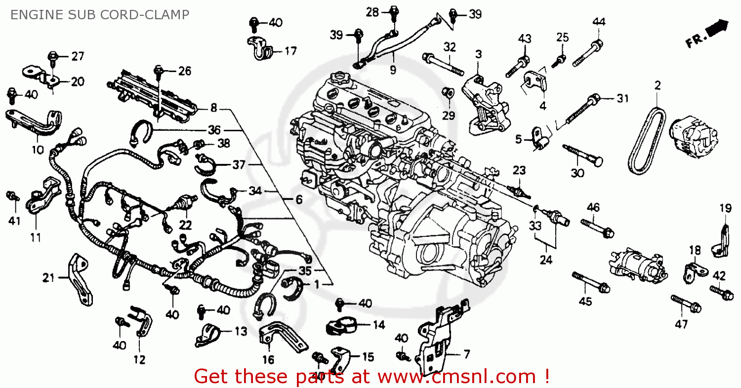 1991 Honda accord engine schematic #6