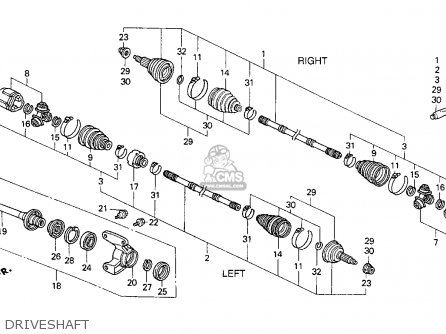 Honda accord driveshaft cylinder #7