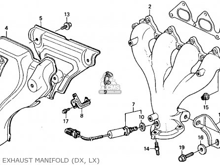 1992 Honda accord exhaust manifold #5