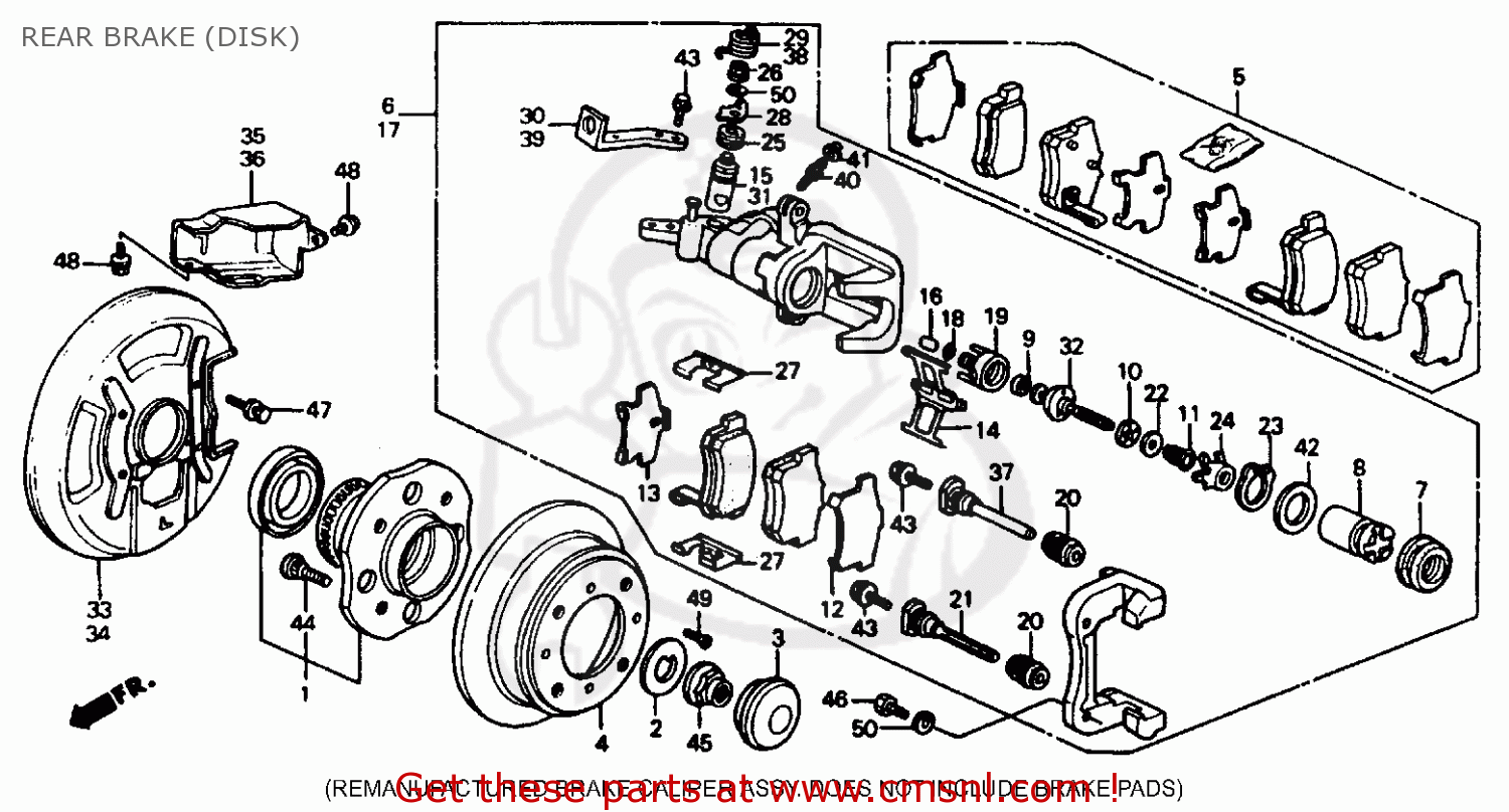 1993 Honda accord rear wheel disc brake conversion #2