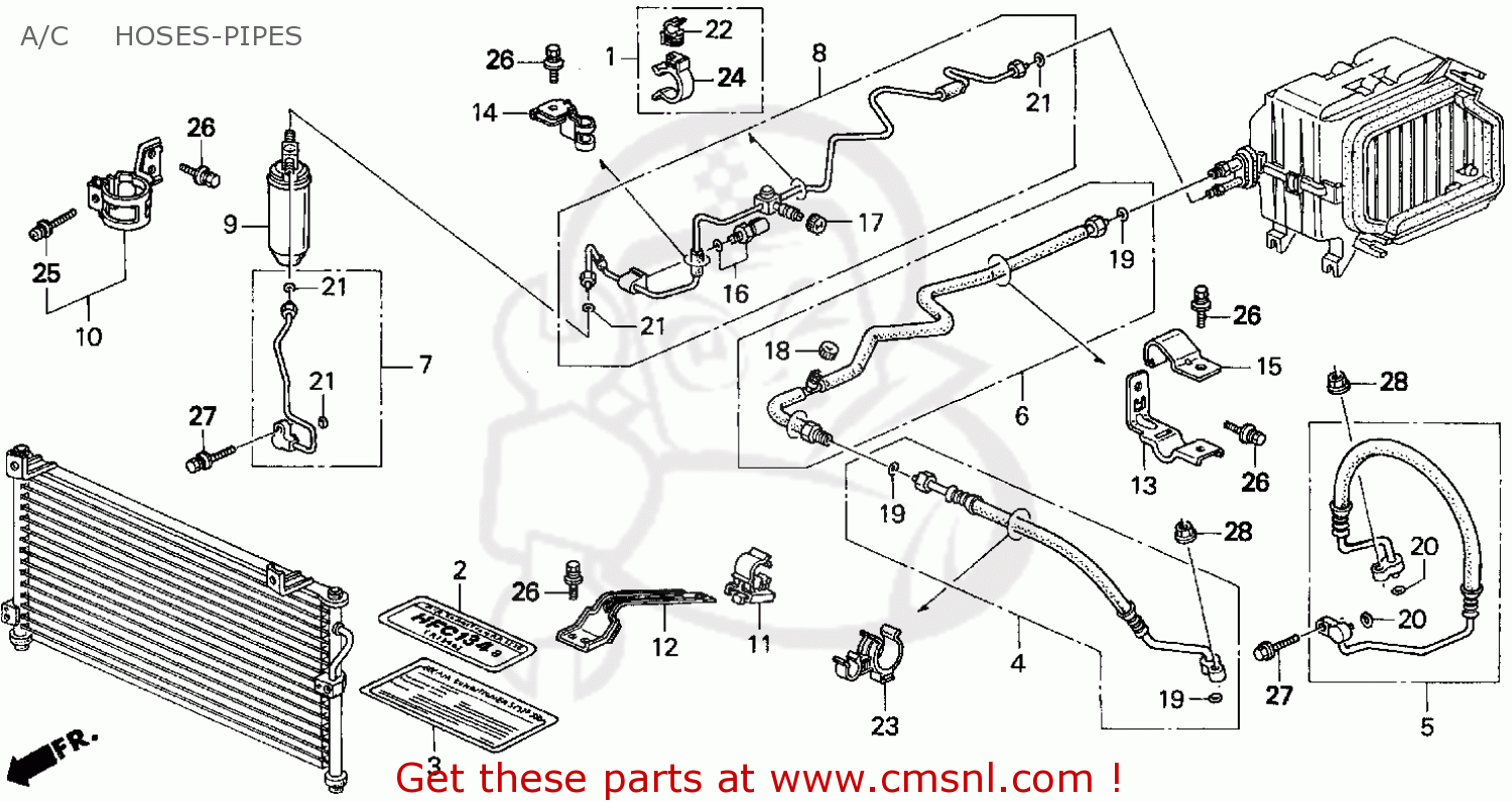 1994 Honda accord parts list #3