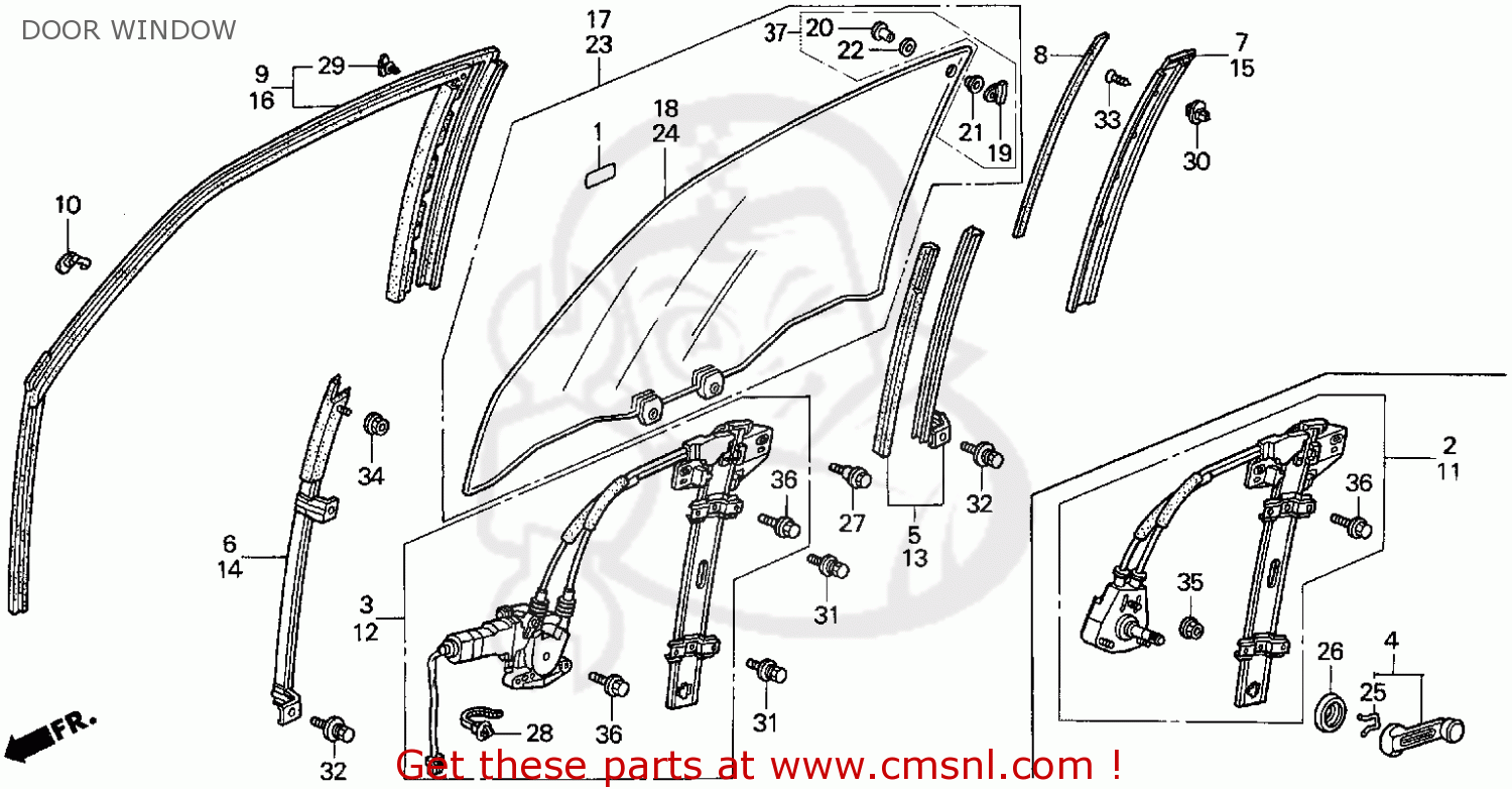 1994 Honda accord parts list