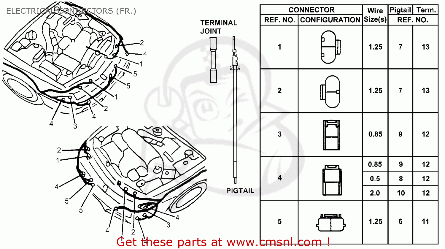 Honda accord electrical connector #6