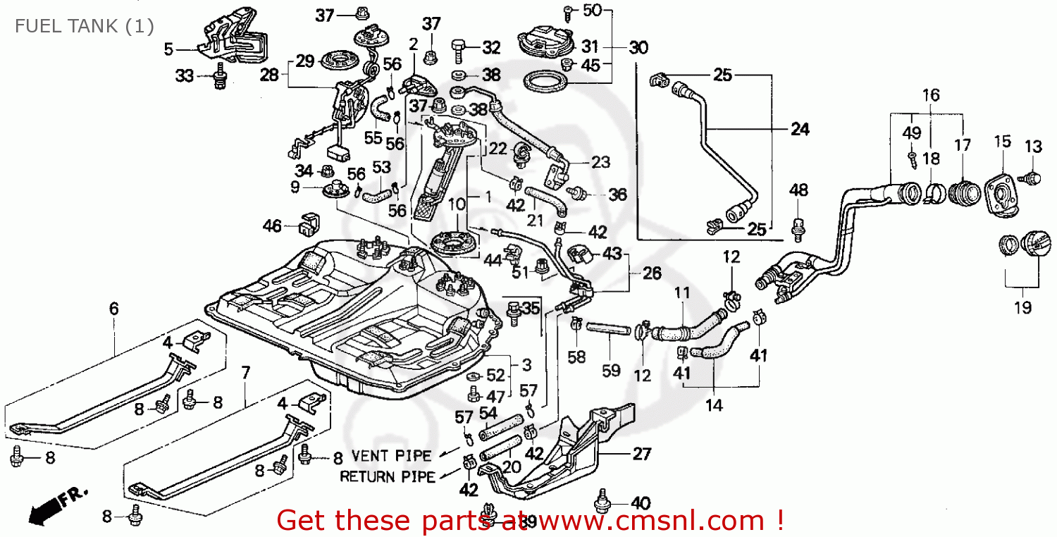 1994 Honda accord lx gas tank #4