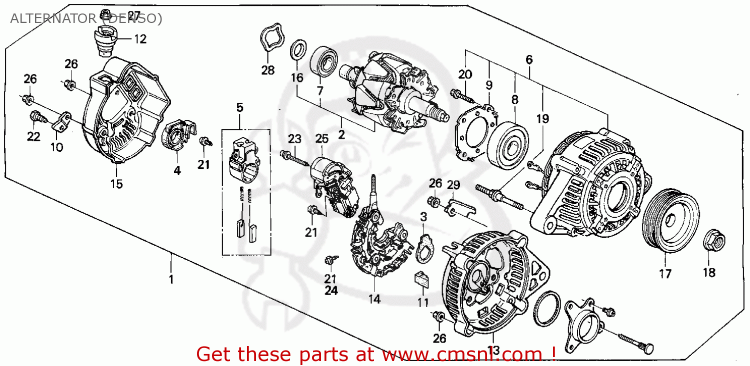 1991 Honda accord alternator wiring diagram #2