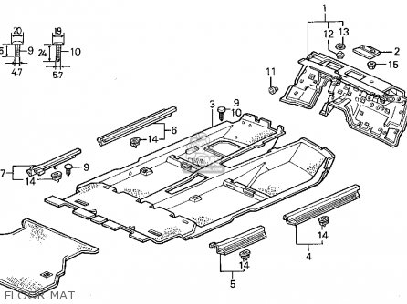 1991 Honda accord wagon body parts #5