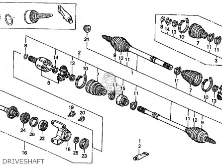 Honda accord driveshaft cylinder #4