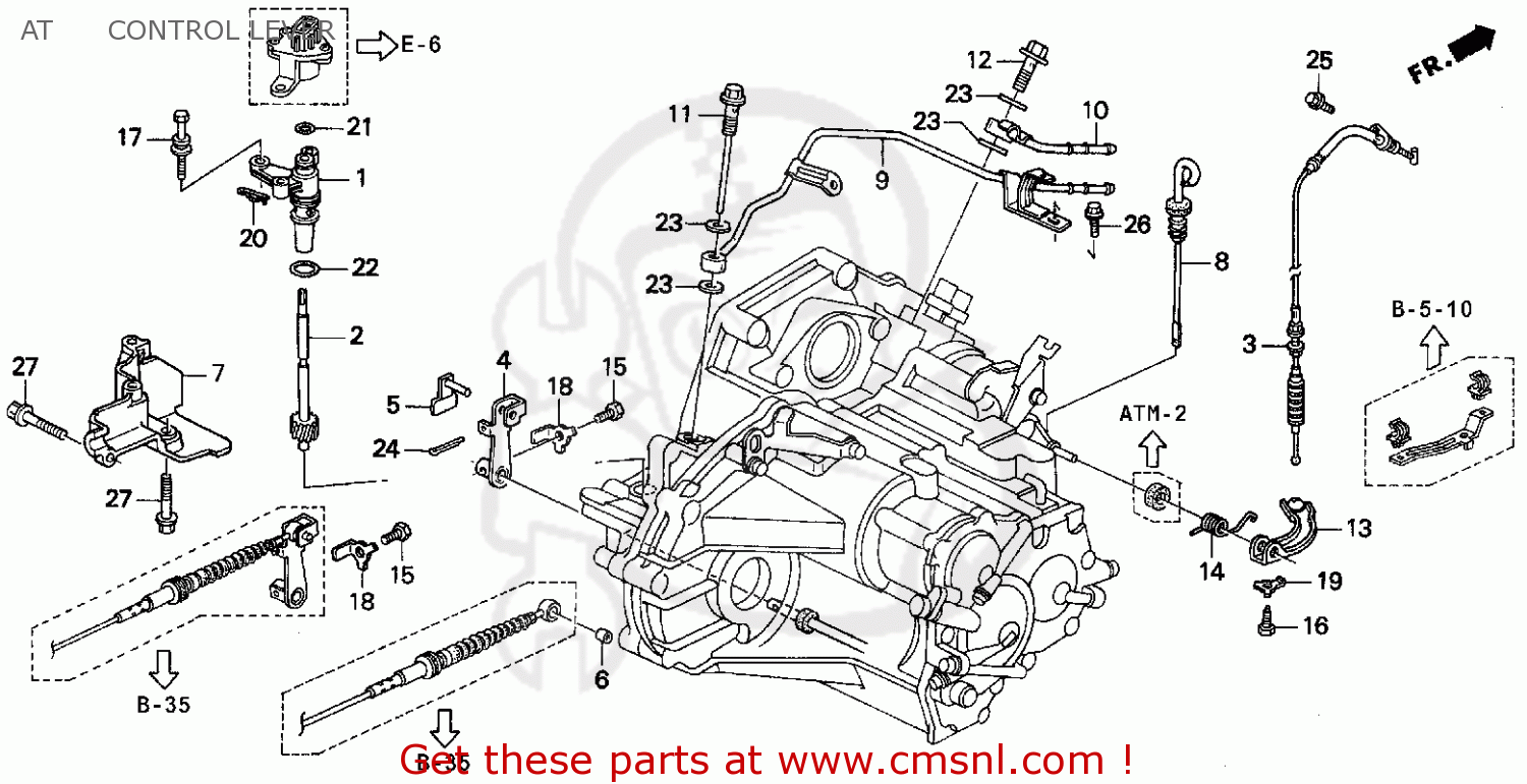 Honda ACCORD WAGON 1994 R WGN EX KA KL AT CONTROL LEVER Buy AT