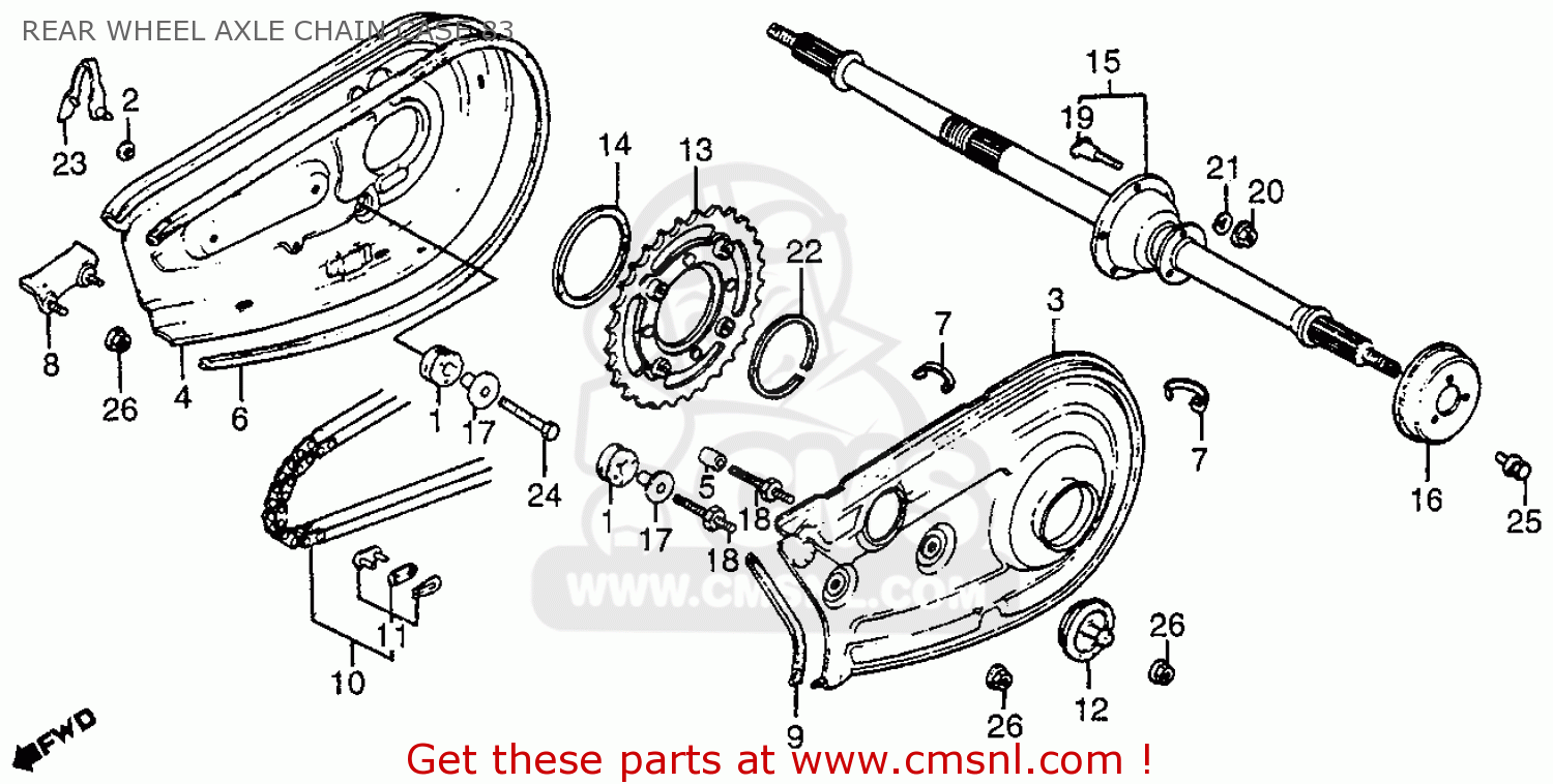 1983 Honda atc200 parts list #5