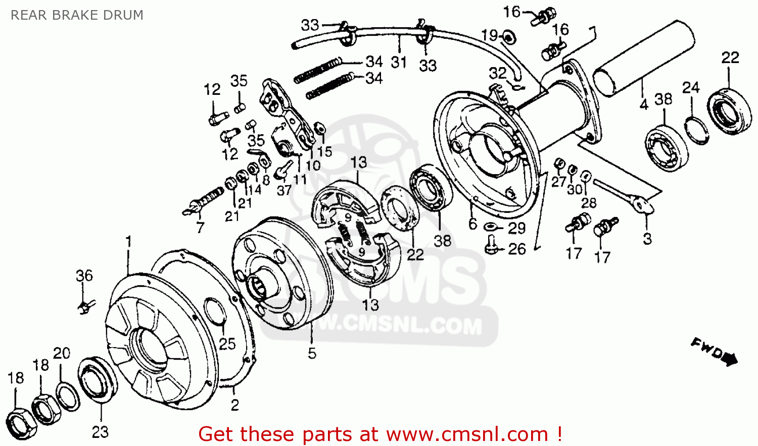 Honda atc 200 parts list #6