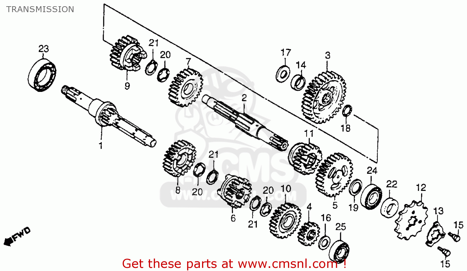 Honda atc 200 parts list #5