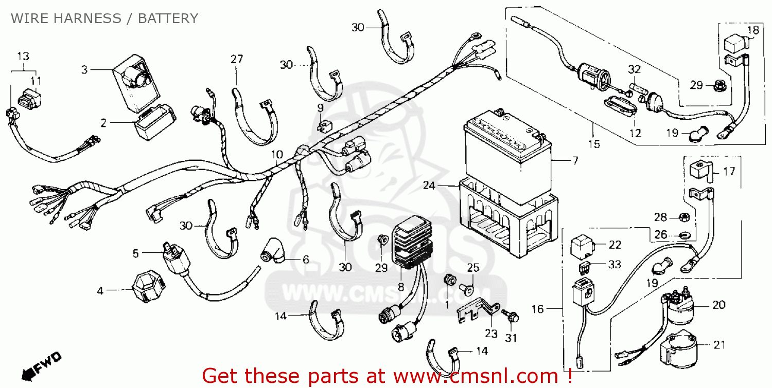 Honda 250sx wiring diagram