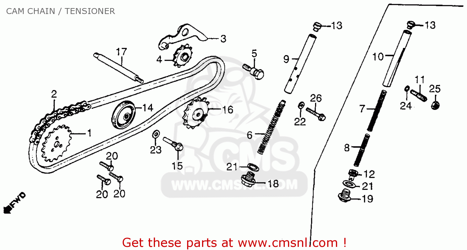 Honda atc 70 parts list #2